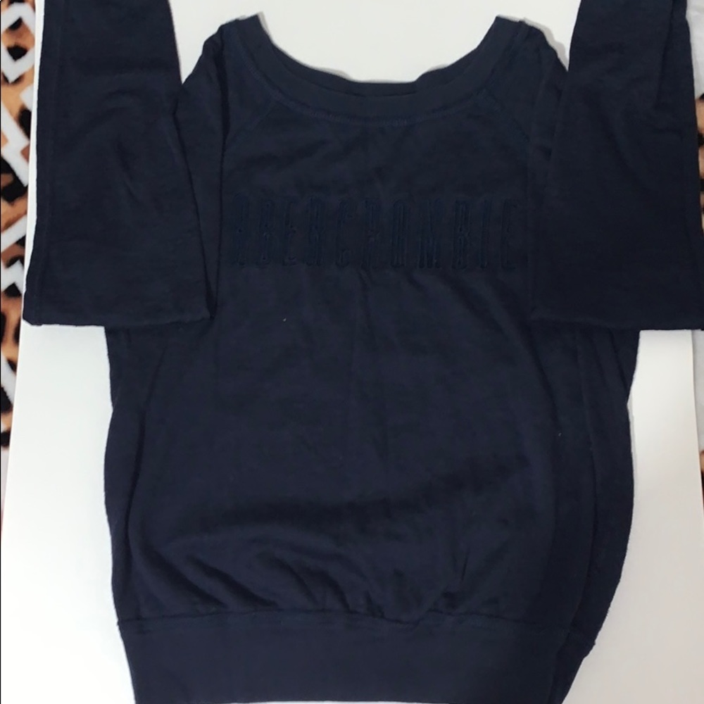Navy Blue long sleeve crew neck